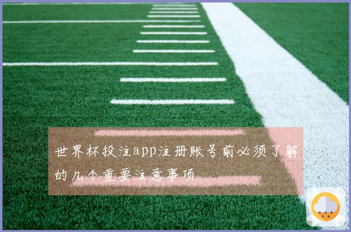 世界杯投注app注册账号前必须了解的几个重要注意事项