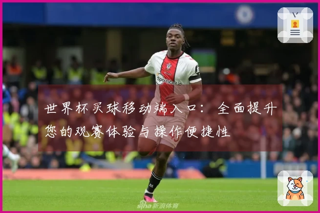 世界杯买球移动端入口：全面提升您的观赛体验与操作便捷性